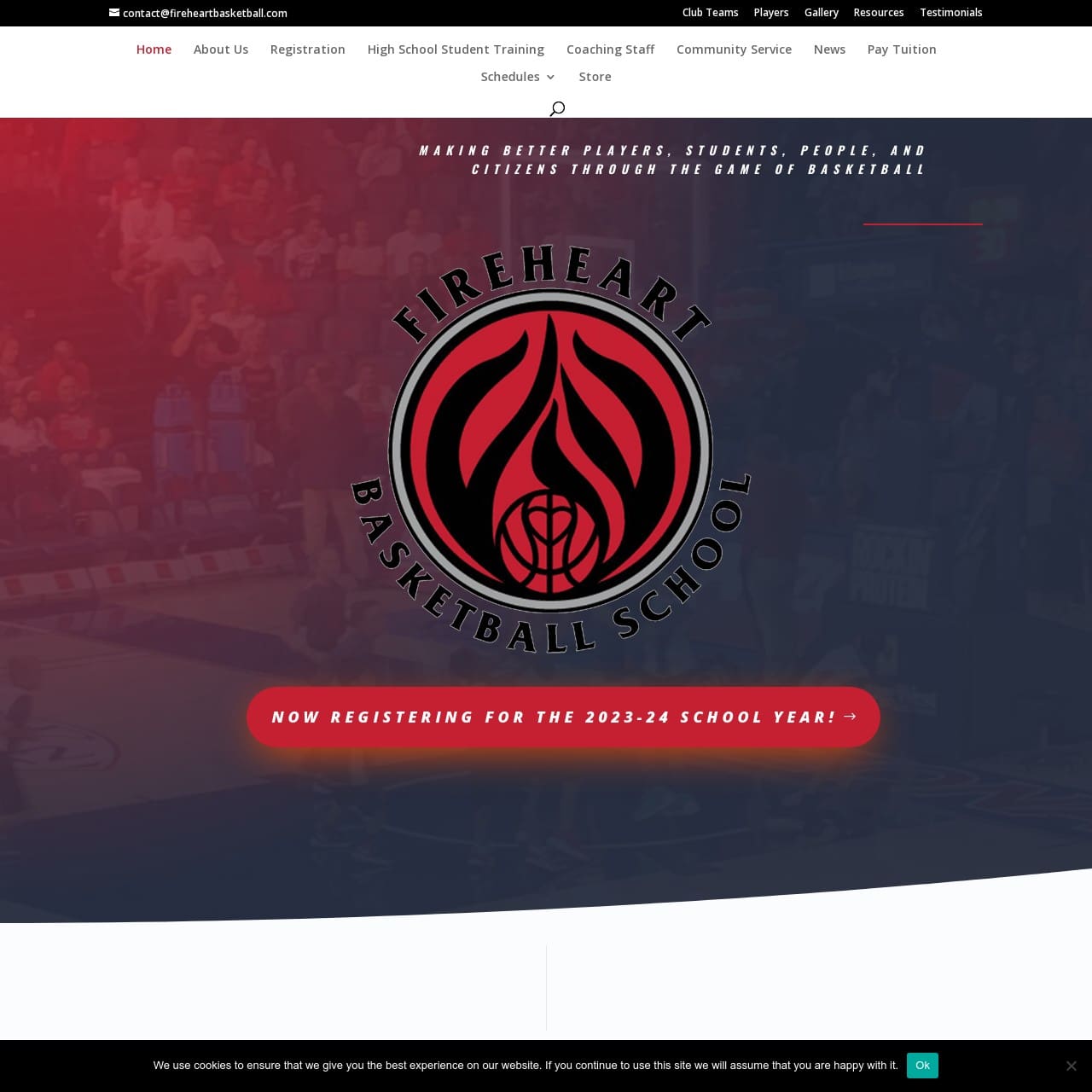 Witness the power of resilience and teamwork as Shield Bar Marketing creates a central hub for FireHeart Basketball School, complete with a dynamic website and seamless online payment options, enabling aspiring players to embrace life and basketball skills.