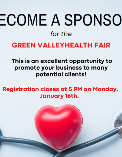 Green Valley Health Fair Social Media Campaign by Shieldbar Marketing